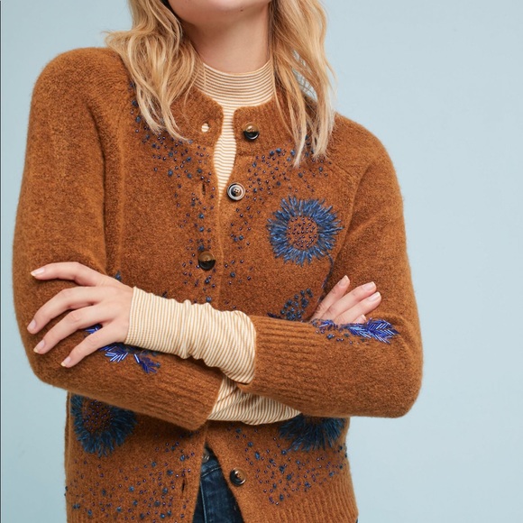 Anthropologie Sweaters - Anthropologie Field Flower Goldengrove Cardigan